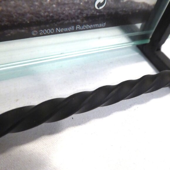 NEW PANORAMIC PHOTO FRAME TWISTED BLACK METAL & GLASS DECORATIVE PHOTO FRAME - Picture 13 of 13